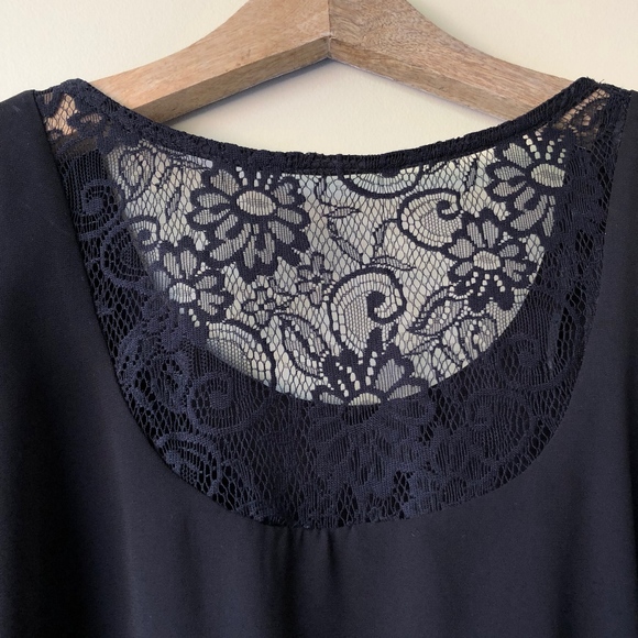 Black Chiffon Dress - Picture 4 of 5